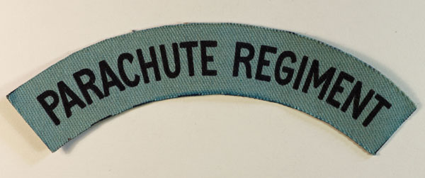 PARACHUTE REGIMENT WW2 Printed Shoulder Title Badge – CALICO PRINTERS ...