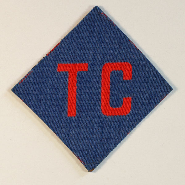 TC – TRAFFIC CONTROL COMPANIES WW2 Printed Formation Sign Badge ...