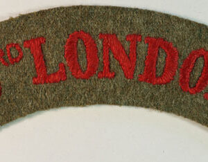 3rd (CITY OF LONDON) BTTN. ROYAL FUSILIERS WW1 Embroidered Shoulder ...