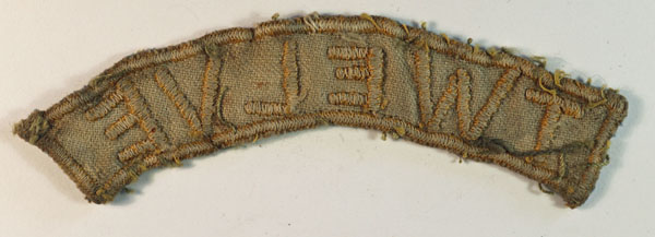 TWELVE – No. 12 COMMANDO Early WW2 Embroidered Shoulder Title Badge ...