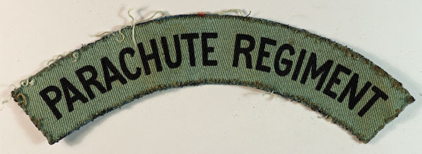 PARACHUTE REGIMENT WW2 Printed Shoulder Title Badge – CALICO PRINTERS ...